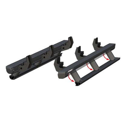 ARIES ActionTrac 87.6-in Retractable Powered Running Boards for Ford F-150, F-150 Lightning, F-250/F-350/F-450/F-550 Super Duty (2015-2026) - 3048321