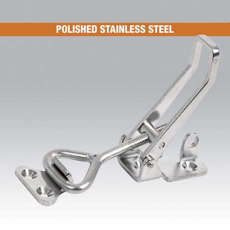 Buyers Products 6" Heavy Duty Stainless Steel Adjustable-Grip Draw Latch - 3049352
