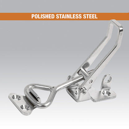 Buyers Products 6" Heavy Duty Stainless Steel Adjustable-Grip Draw Latch - 3049352