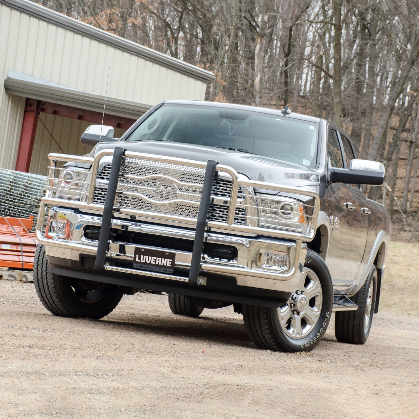 Luverne Prowler Max Polished Stainless Grille Guard, Select Ram 2500, 3500
