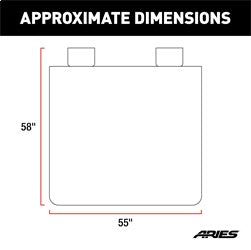 ARIES Seat Defender 58-in x 55-in Brown Waterproof Universal Bench Car Seat Cover Protector - 3146-18