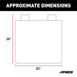 ARIES Seat Defender 58-in x 63-in Brown Waterproof Universal Extra-Large Bench Truck Seat Cover Protector - 3147-18