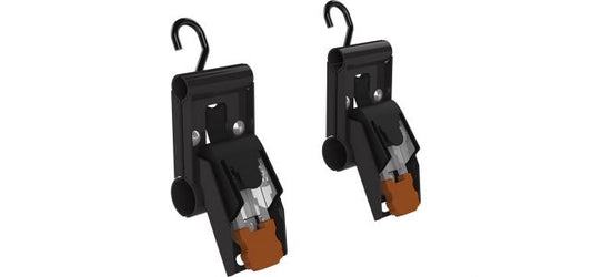 Retractable Ratchet Straps With Pro III Mount Brackets - 1" W X 6' L - Pair