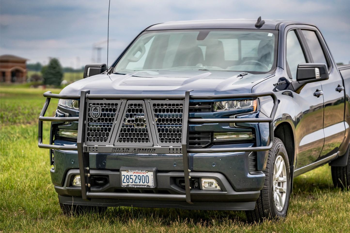 Road Armor Chevy 1500 2019-2021 Vaquero Front Grille Guard Brush Guard - 3191-BRSH