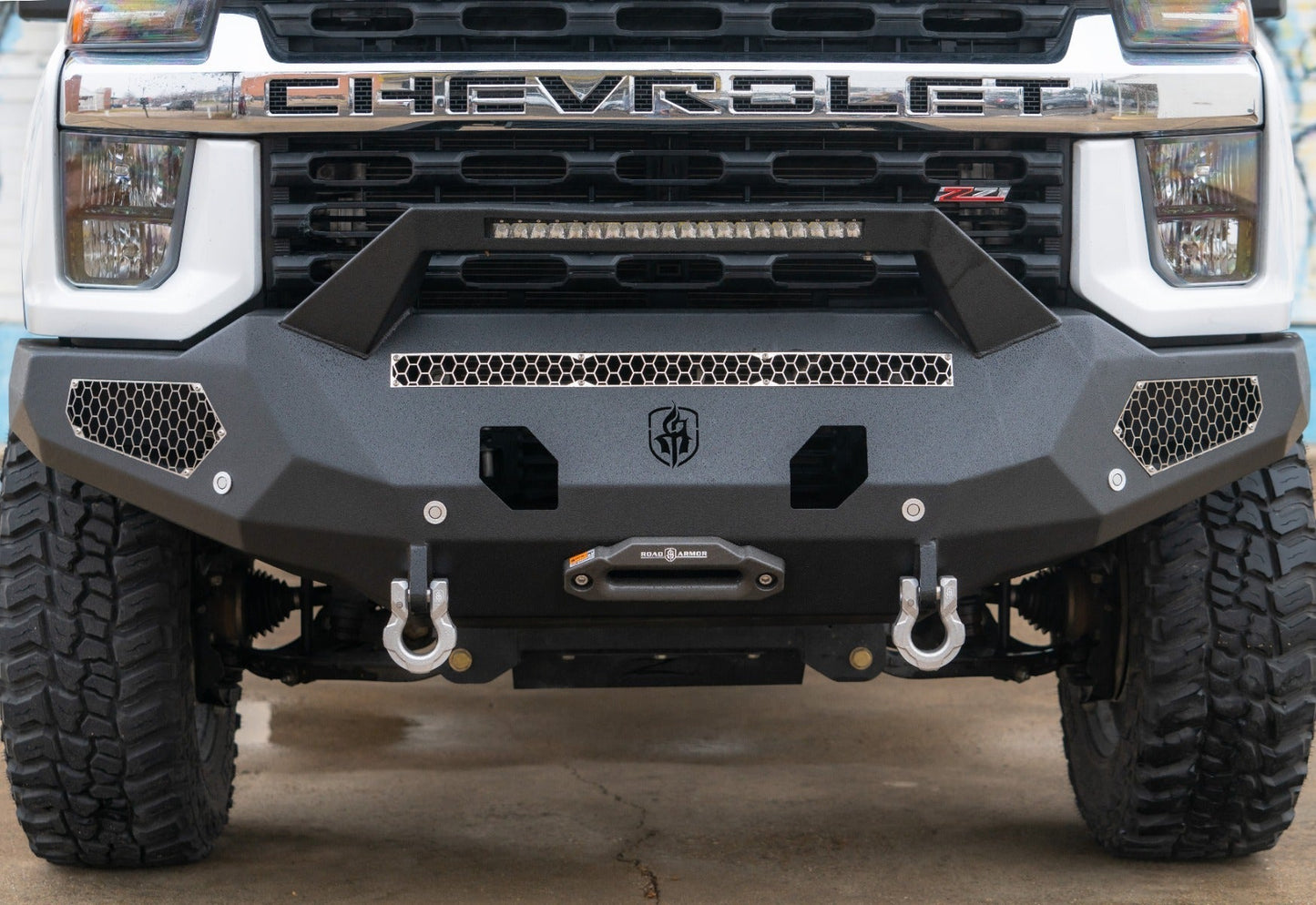 Road Armor Chevy 2500 3500 2020-2023 Evolution Front Winch Bumper Sheet Metal Pre-Runner - 3202EF3B