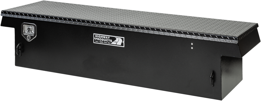 Highway Products 70 x 16 x 23-in. Single Lid Saddle Tool Box with Smooth Black Base, Leopard Lid - 3213-009-BK62S