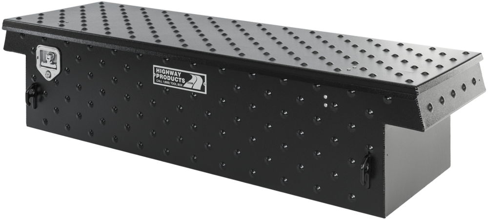 Highway Products 70 x 16 x 27-in. Single Lid Saddle Tool Box with Gladiator Base, Gladiator Lid - 3213-013