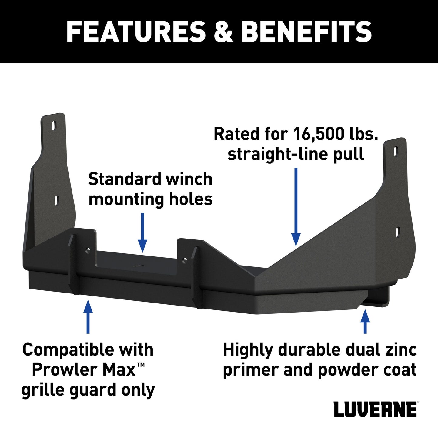 Luverne Prowler Max Winch Mounting Platform, 16,500 lbs, Select Ford F-150