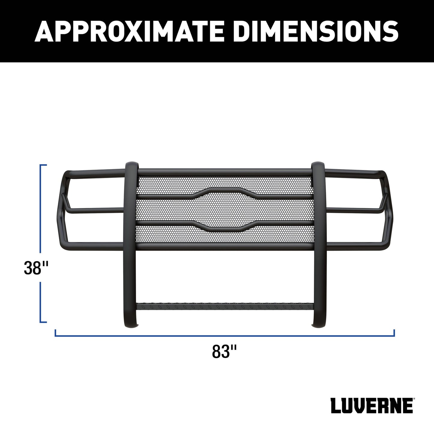 Luverne Prowler Max Black Steel Grille Guard, Select Ford F-250 to F-550 Super Duty