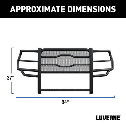 Luverne Prowler Max Black Steel Grille Guard, Select Chevrolet Silverado 1500