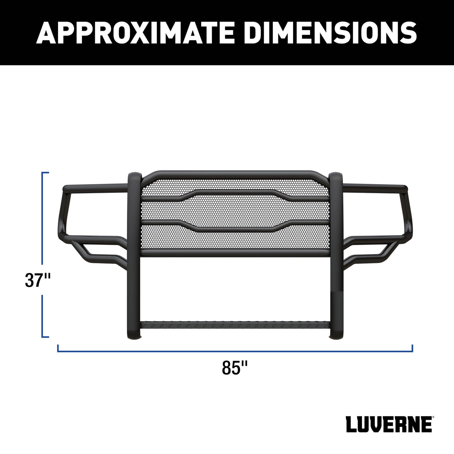 Luverne Prowler Max Black Steel Grille Guard, Select Ram 2500, 3500, 4500, 5500