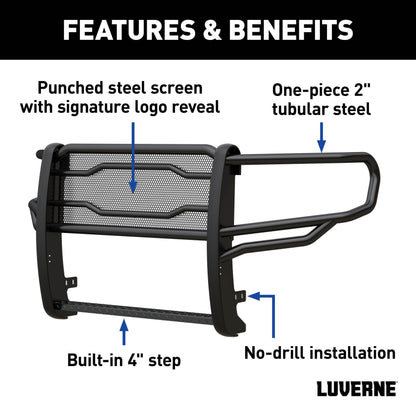 Luverne Prowler Max Black Steel Grille Guard, Select Ram 1500
