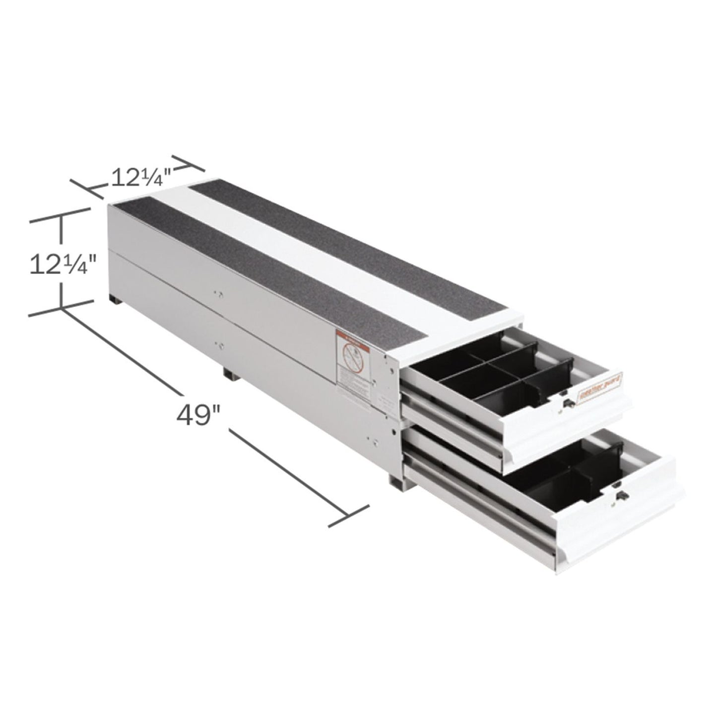 Itemizer® Van Drawer Unit, Stacked, 49in X 12.25in X 12.25in