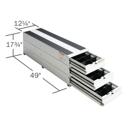 Itemizer® Van Drawer Unit, Stacked, 49in X 12.25in X 17.75in