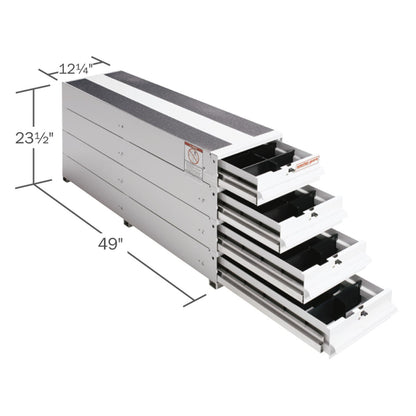 Itemizer® Van Drawer Unit, Stacked, 49in X 12.25in X 23.5in