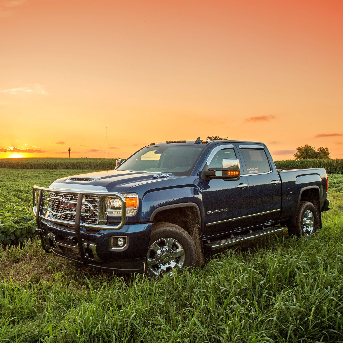 Luverne Chrome Steel 2" Tubular Grille Guard, Select Silverado, Sierra 2500, 3500 HD