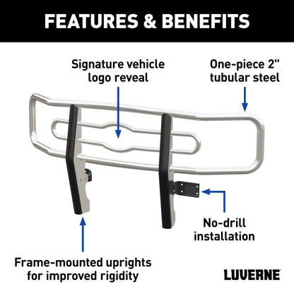 Luverne Chrome Steel 2" Tubular Grille Guard, Select Ford F-150