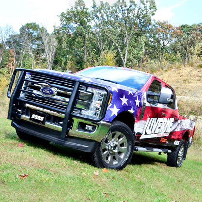 Luverne Black Steel 2" Tubular Grille Guard, Select Ford F-250, F-350, F-450, F-550