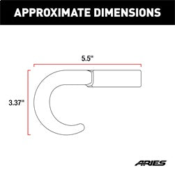 ARIES Bull Bar Tow Hooks for Dodge - 35-5TOW