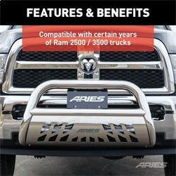 ARIES Bull Bar Tow Hooks for Dodge - 35-5TOW