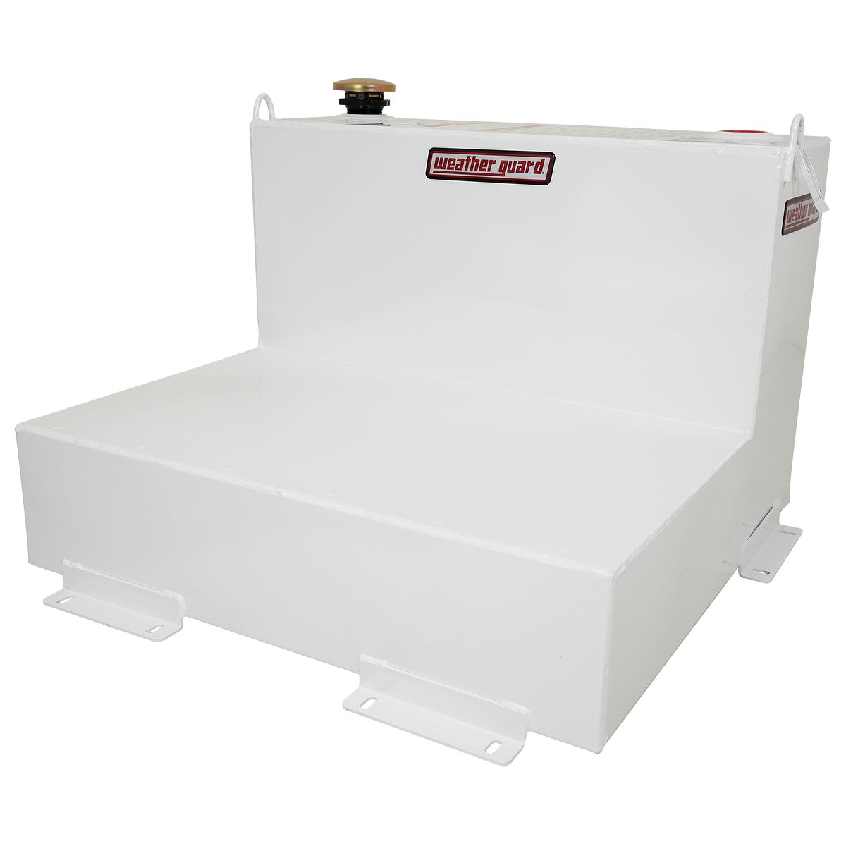 Weather Guard 50-Gallon L-Shape Steel Transfer Tank White 350-3-02