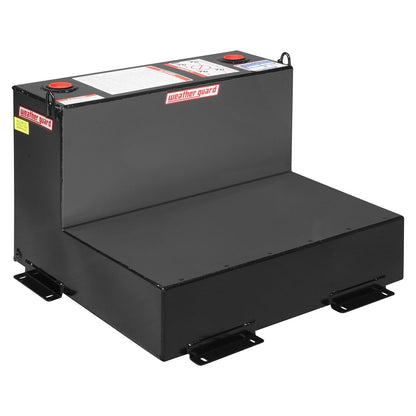 Weather Guard 50-Gallon L-Shape Steel Transfer Tank Gloss Black 350-5-02