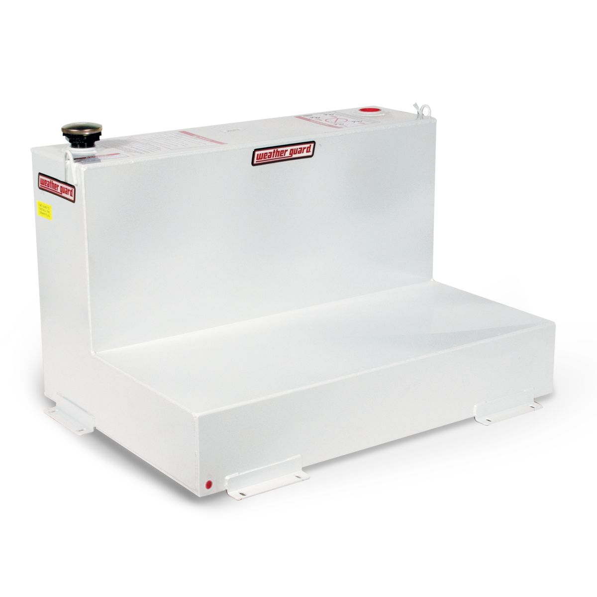 Weather Guard 75-Gallon L-Shape Steel Transfer Tank White 352-3-02