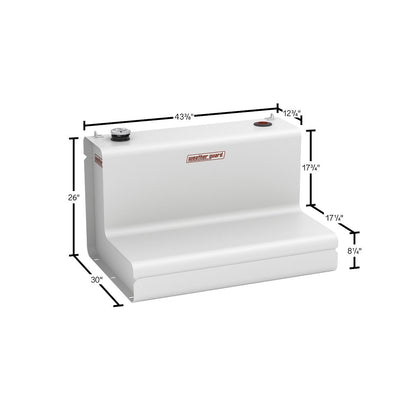 Weather Guard L-Shape Transfer Tank - 75 Gallon, White - 352-3-03