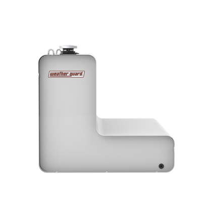 Weather Guard L-Shape Transfer Tank - 75 Gallon, White - 352-3-03