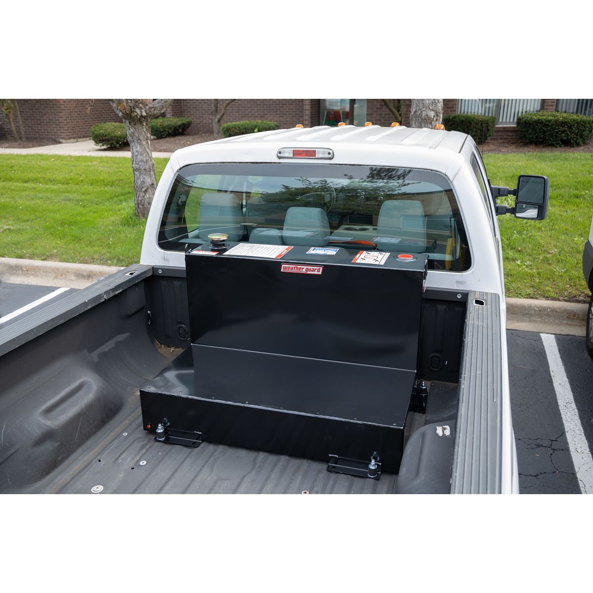 Weather Guard 75-Gallon L-Shape Steel Transfer Tank Gloss Black 352-5-02