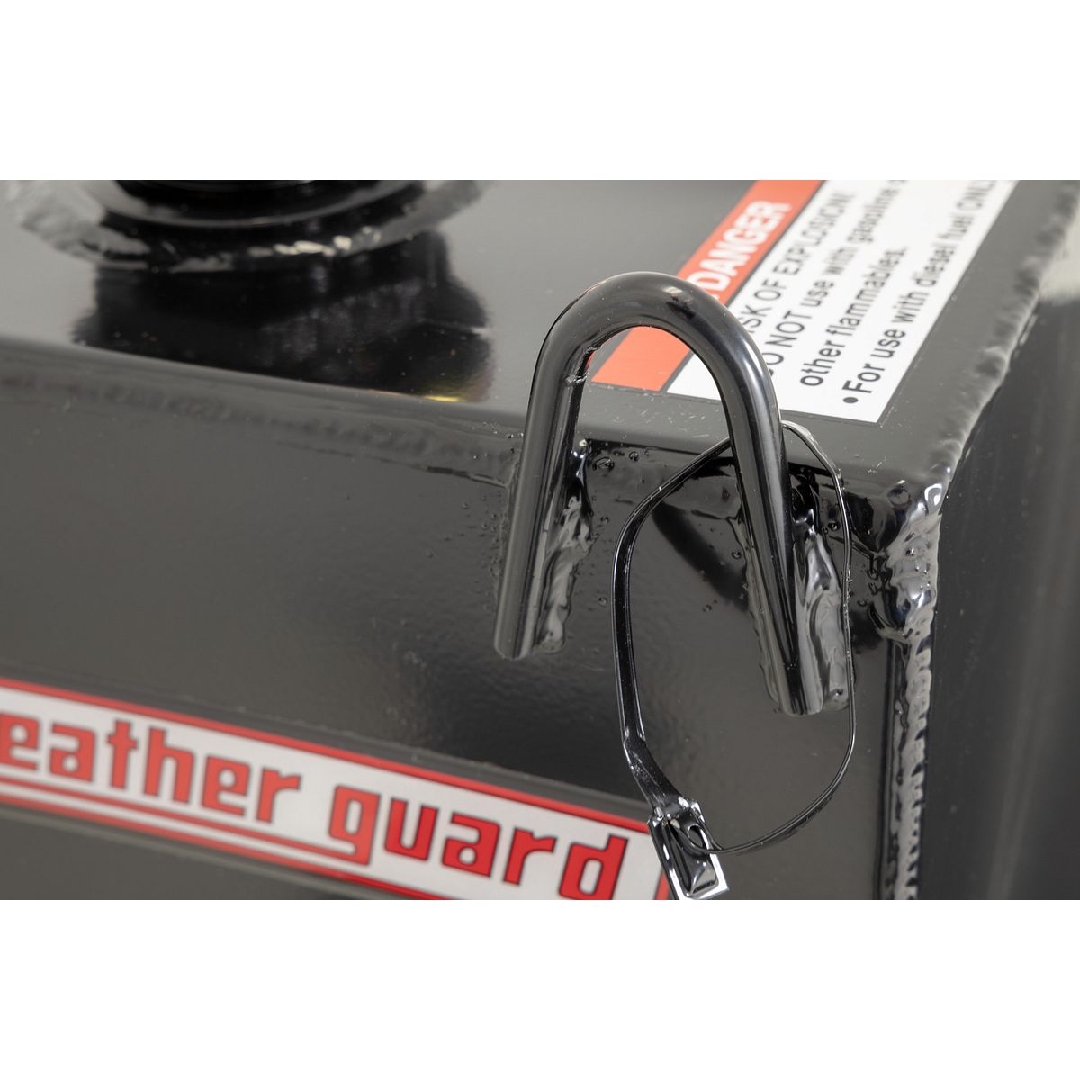 Weather Guard 75-Gallon L-Shape Steel Transfer Tank Gloss Black 352-5-02