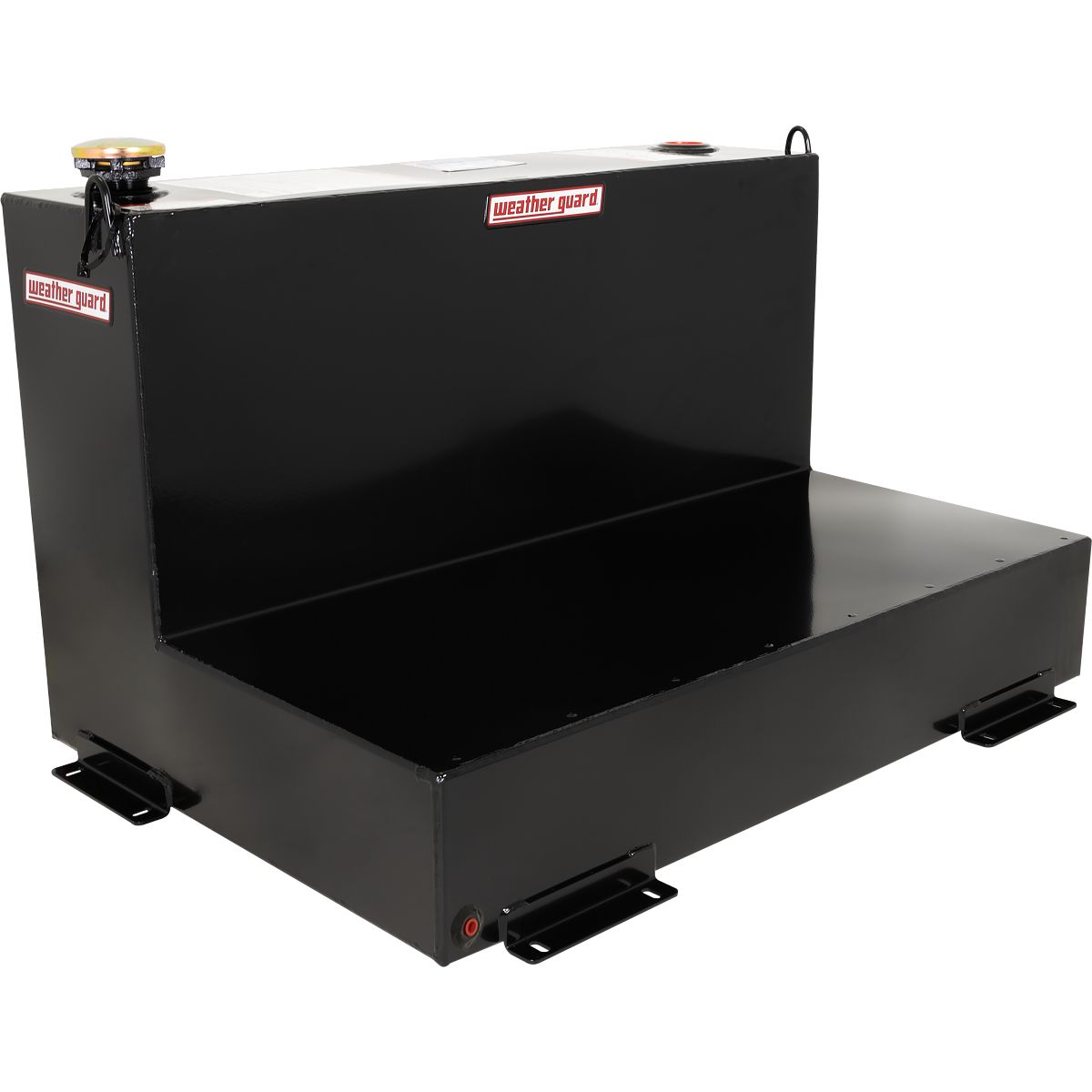 Weather Guard 75-Gallon L-Shape Steel Transfer Tank Gloss Black 352-5-02