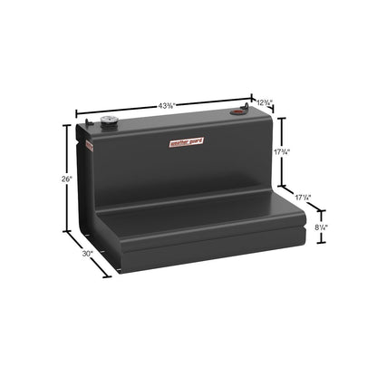 Weather Guard L-Shape Transfer Tank - 75 Gallon, Matte Black - 352-52-03