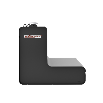 Weather Guard L-Shape Transfer Tank - 75 Gallon, Matte Black - 352-52-03