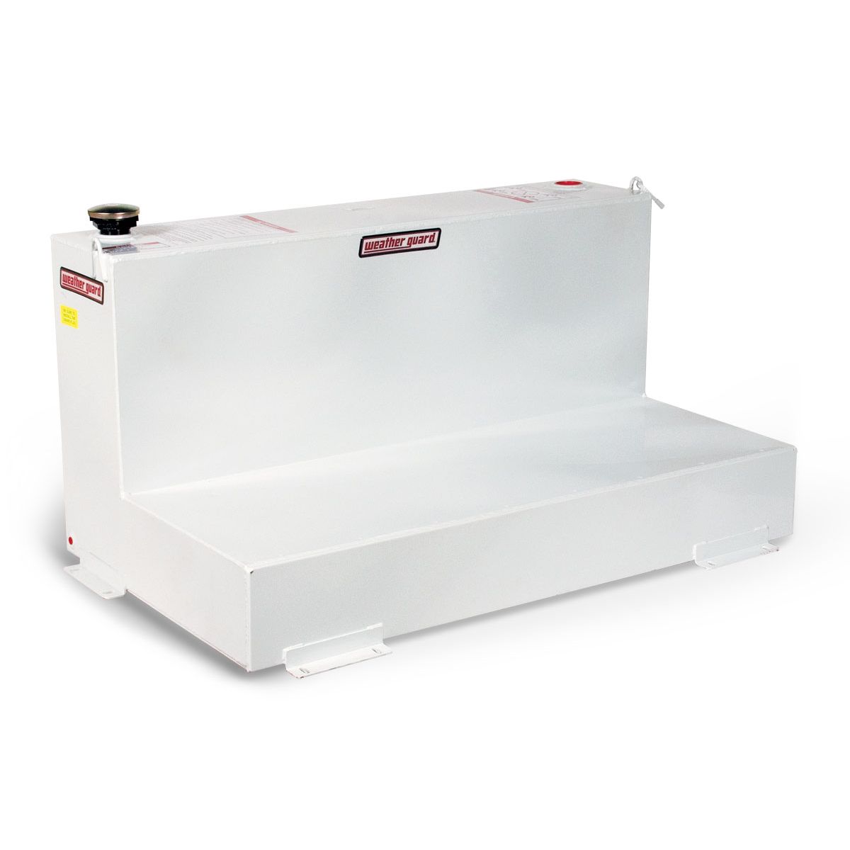 Weather Guard 90-Gallon L-Shape Steel Transfer Tank White 354-3-02