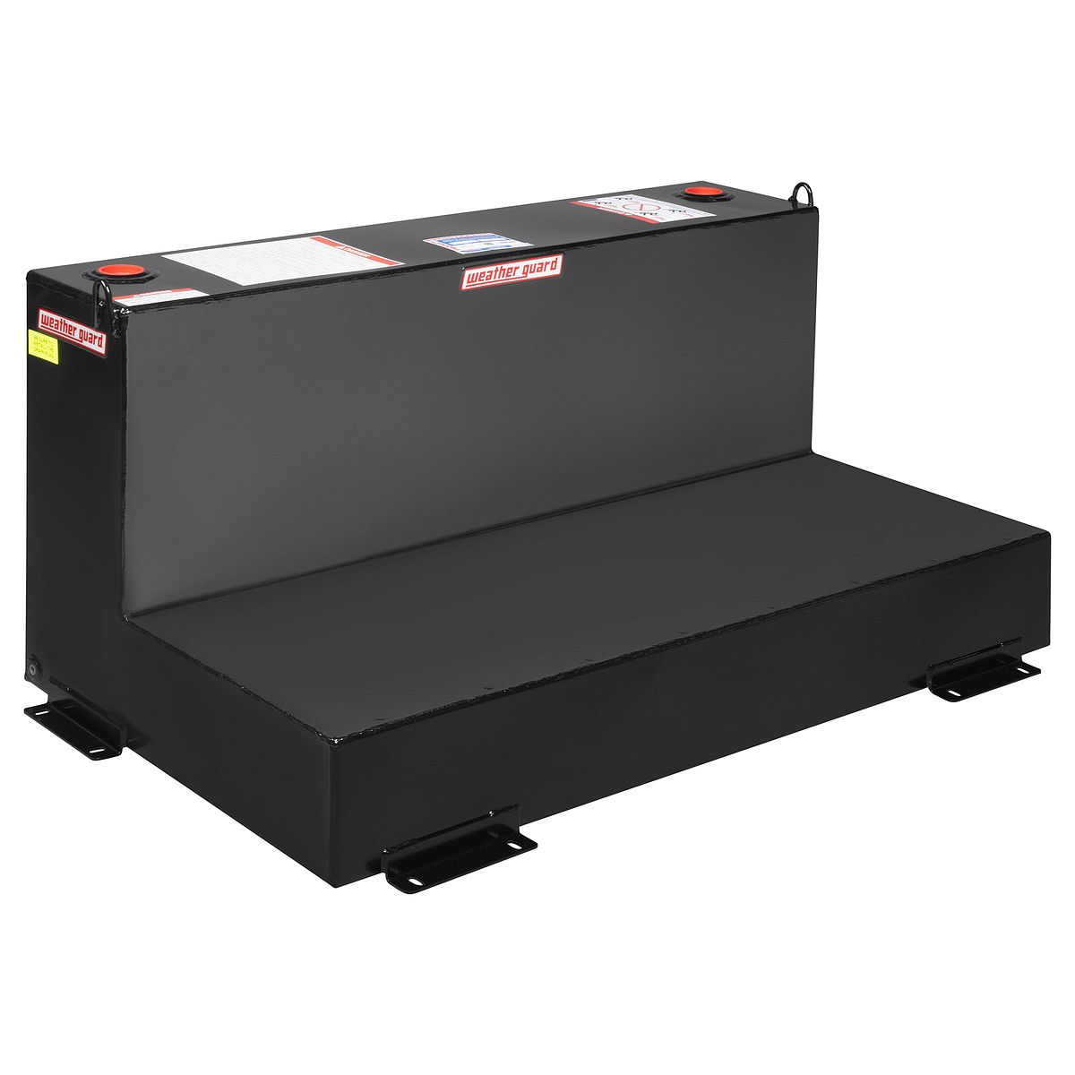 Weather Guard 90-Gallon L-Shape Steel Transfer Tank Gloss Black 354-5-02