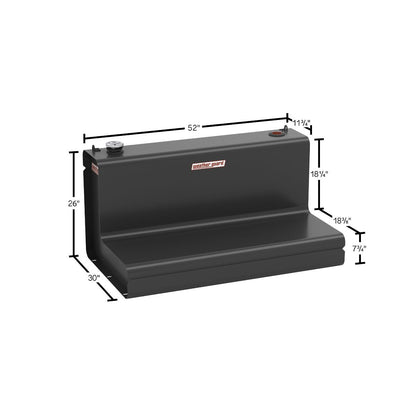 Weather Guard L-Shape Transfer Tank - 86 Gallon, Matte Black - 354-52-03