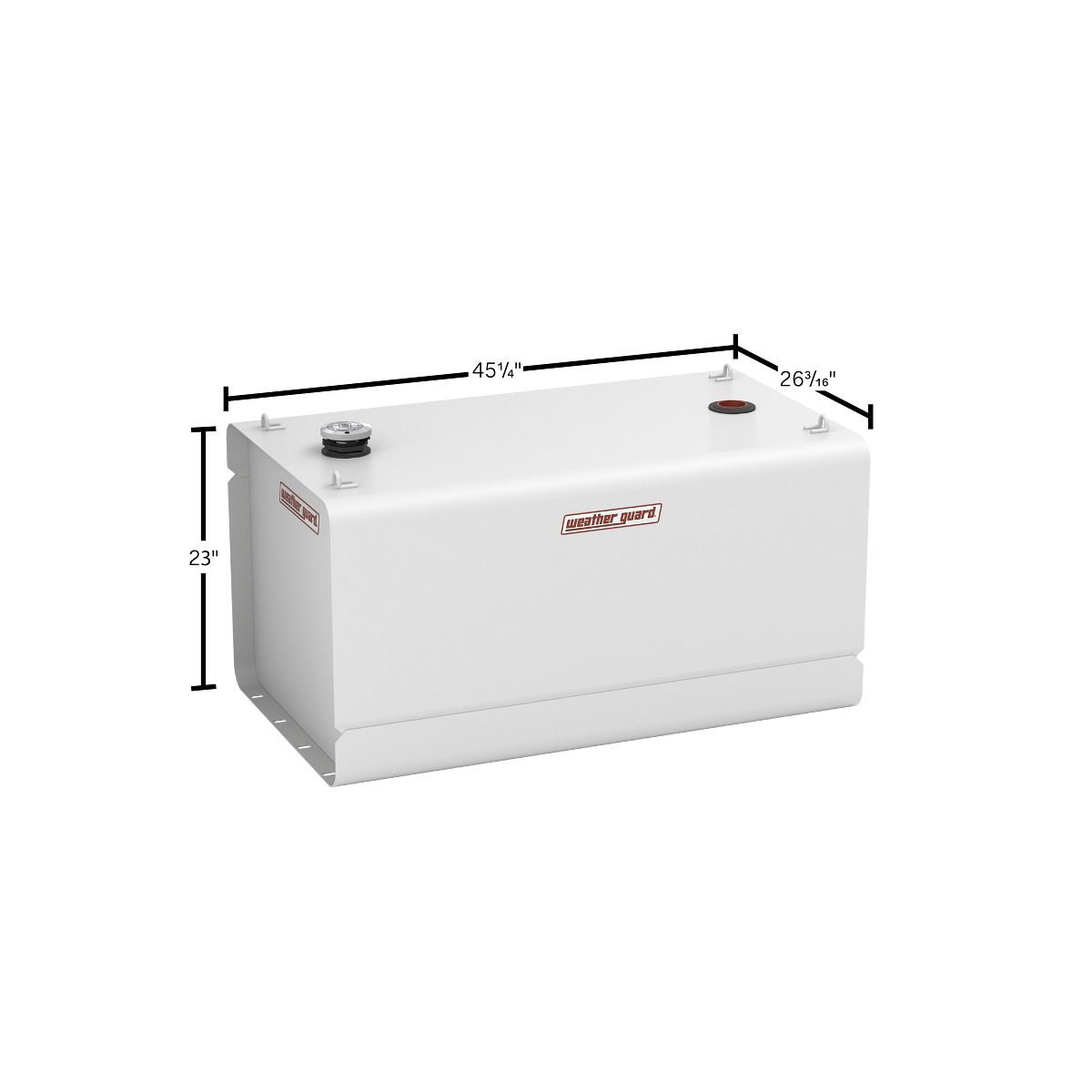 Weather Guard Rectangle Transfer Tank - 100 Gallon, White - 358-3-03
