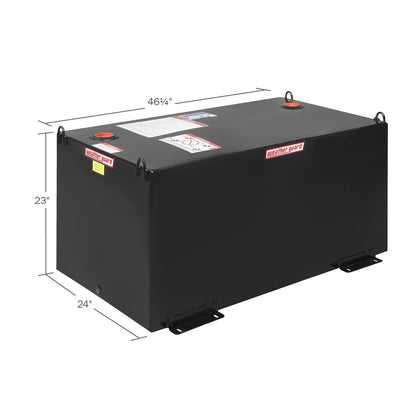 Weather Guard 100-Gallon Rectangle Steel Transfer Tank Gloss Black 358-5-02