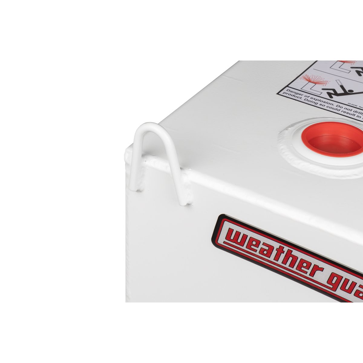 Weather Guard 110-Gallon L-Shape Steel Transfer Tank White 362-3-02