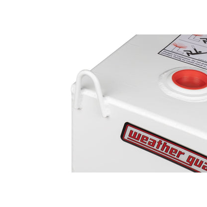 Weather Guard 110-Gallon L-Shape Steel Transfer Tank White 362-3-02