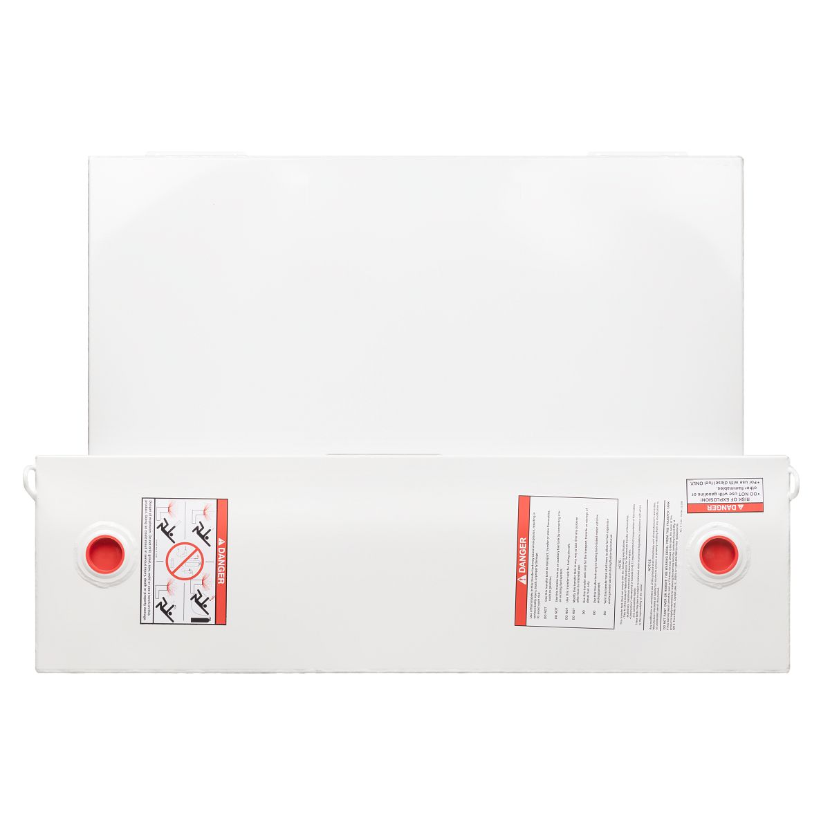 Weather Guard 110-Gallon L-Shape Steel Transfer Tank White 362-3-02