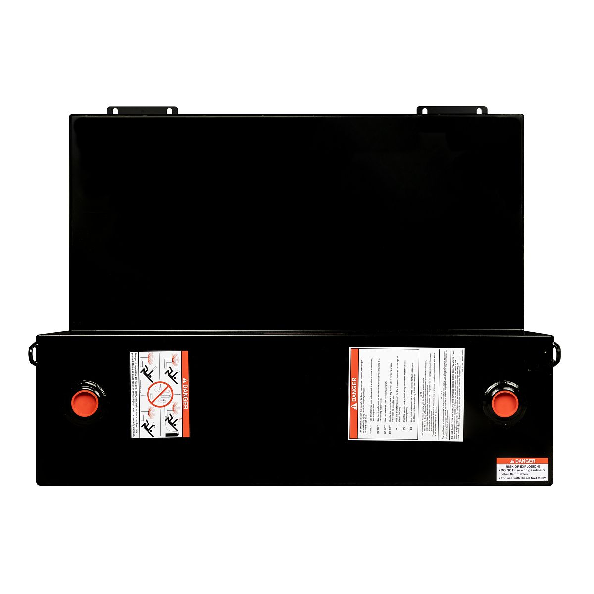 Weather Guard 110-Gallon L-Shape Steel Transfer Tank Gloss Black 362-5-02