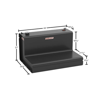 Weather Guard L-Shape Transfer Tank - 110 Gallon, Matte Black - 362-52-03