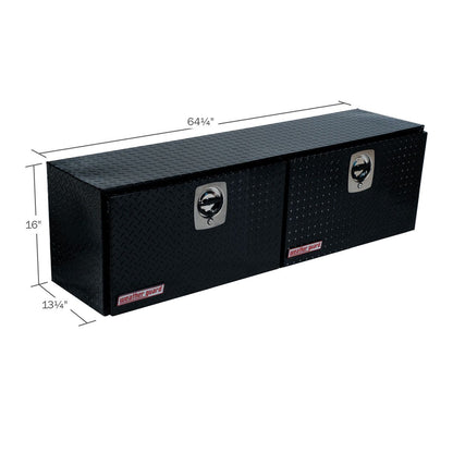Weather Guard Aluminum Top Mount Box - 64.25-in x 13.25-in x 16-in - Gloss Black - 364-5-02