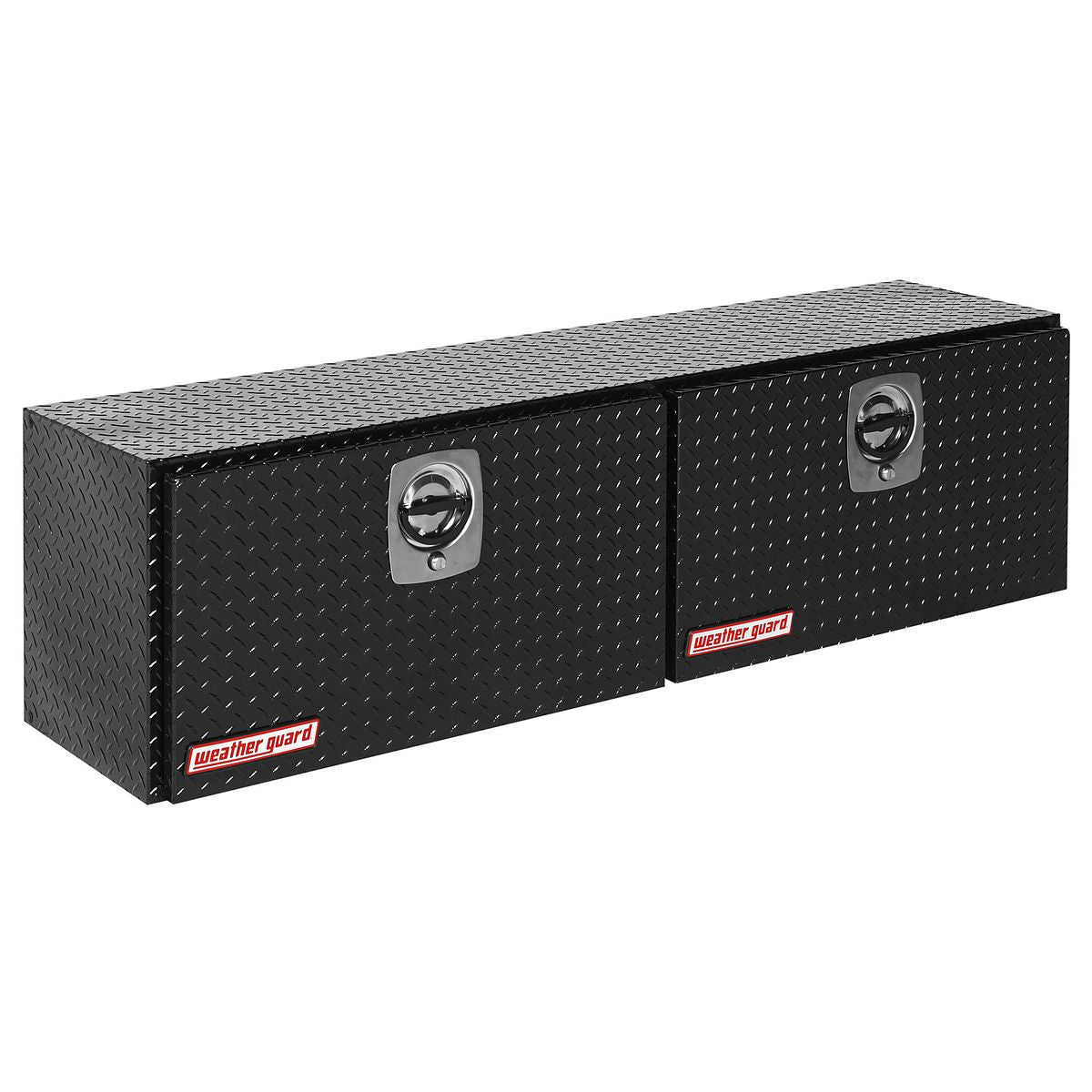 Weather Guard Aluminum Top Mount Box - 64.25-in x 16.25-in x 18-in - Gloss Black - 365-5-02