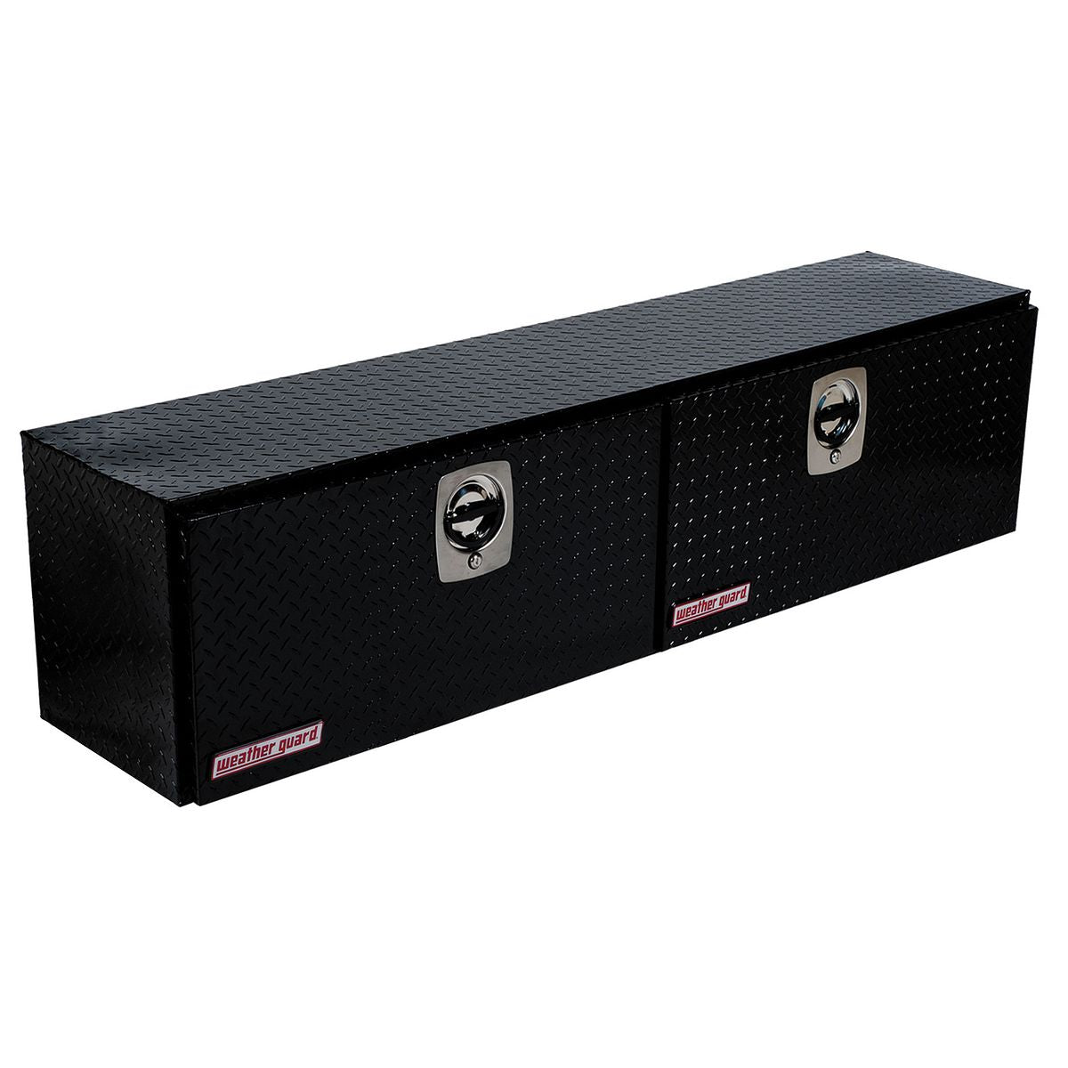 Weather Guard Aluminum Top Mount Box - 72.25-in x 13.25-in x 16-in - Gloss Black - 372-5-02