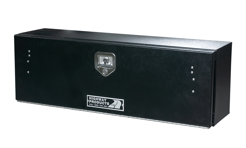 Highway Products 48 x 16 x 13-in. High Side Tool Box with Smooth Black Door, Smooth Black Base - 3813-001-BK62