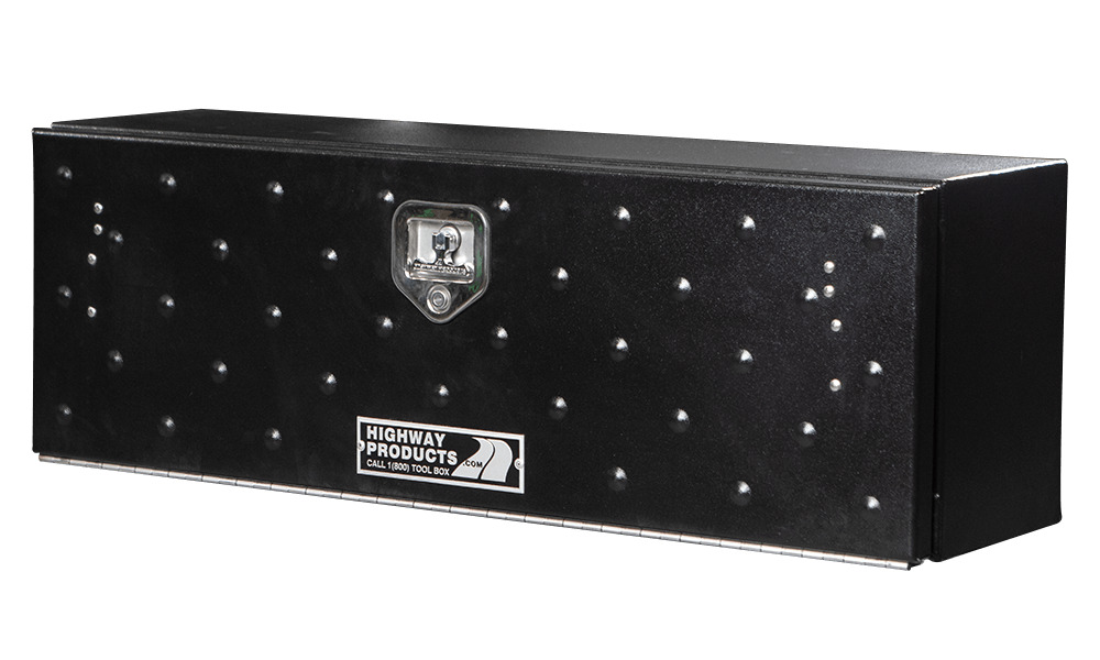 Highway Products 48 x 16 x 13-in. High Side Tool Box with Gladiator Door, Smooth Black Base - 3813-002-BK62