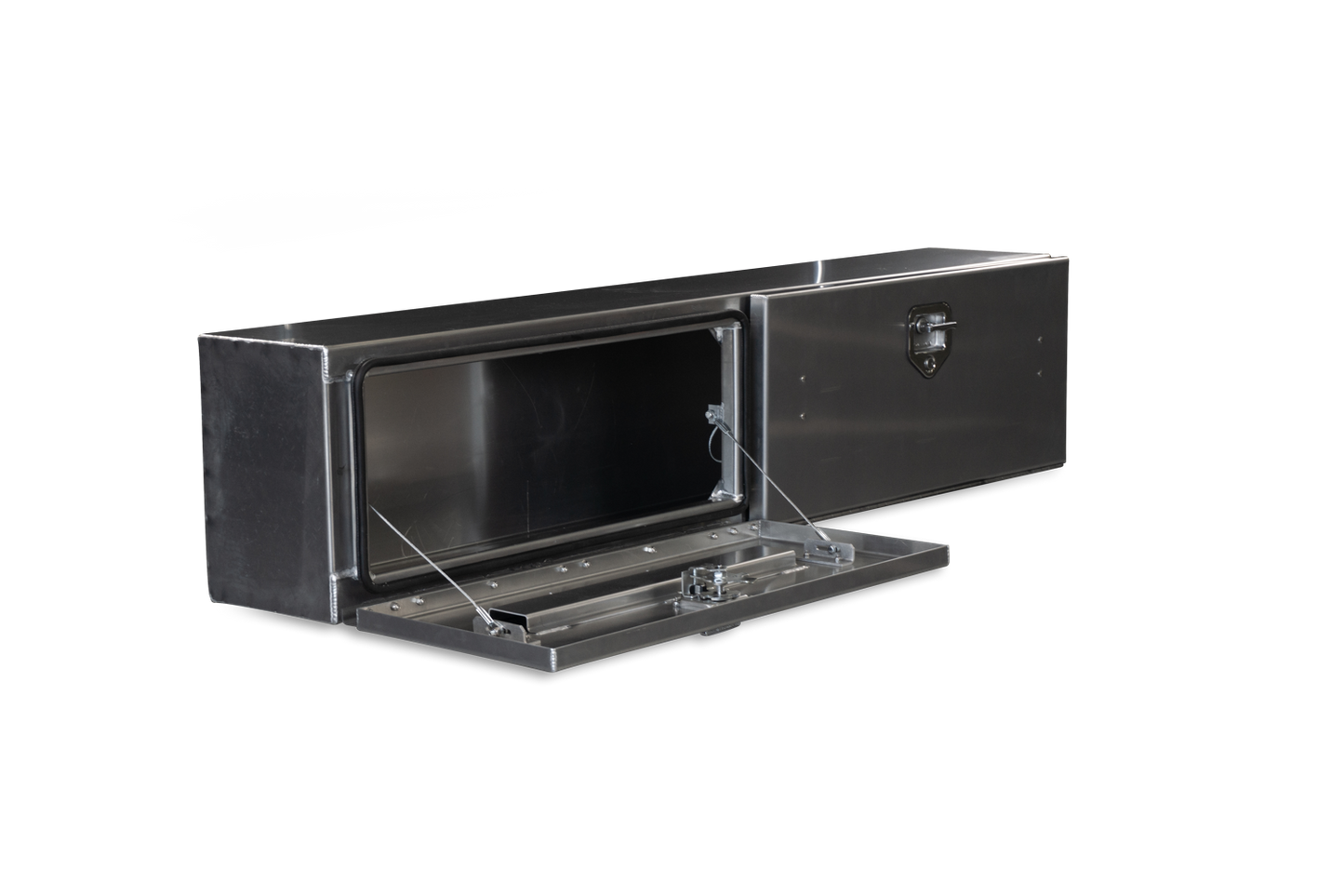 Highway Products 96 x 16 x 13-in. High Side Tool Box with Smooth Aluminum Door, Smooth Aluminum Base - 3813-017